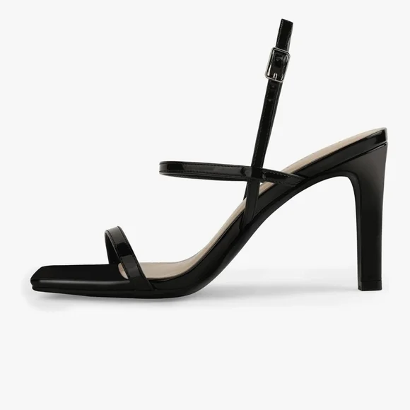 Black Strappy High Heel Sandals - Picture 2 of 5